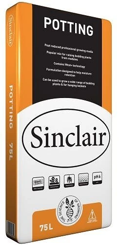 Sinclair Potting Compost Peat Reduced 75lt