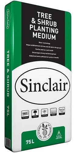Sinclair Tree & Shrub Compost Peat Reduced 75lt