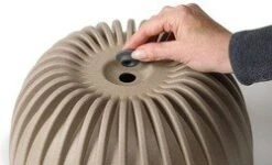 Mira ECO Wood Hanging Bowl Planter 30cm - Forest Green -Garden Care Shop 250 500 5f4675 9199 lamela mira bowl plug