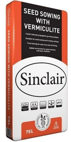 Sinclair Seed Sowing With Vermiculite Growing Medium 75lt