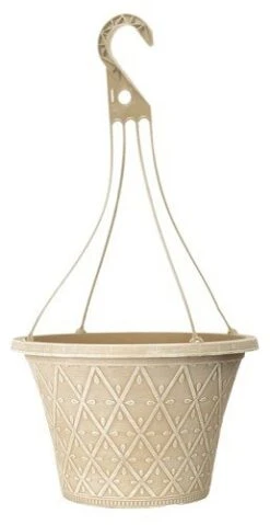 Prisma Hanging Basket 12" - Powdered Ginger Effect