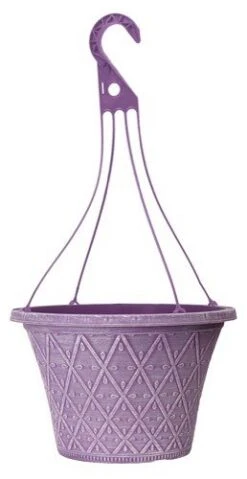 Prisma Hanging Basket 12"- Powdered Raisin Effect