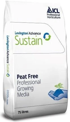 Levington Compost Advance Sustain Seed & Modular Peat Free 75lt