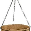 Deluxe Metal Hanging Basket With Coco Liner 12" - Black -Garden Care Shop 290 500 5f4675 hanging basket black iron ornate decorative liner