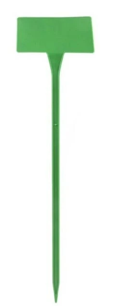 Green 38cm Angled Head Plant Labels X 10