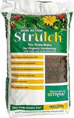 Strulch Straw Mulch 100 Litre Bags X 2