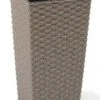 Finesse ECO Rattan Effect Planter Tall Square 25cm - Grey -Garden Care Shop 317 500 5f4675 lm822g