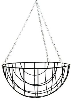 16" Round Bottom Wire Hanging Basket