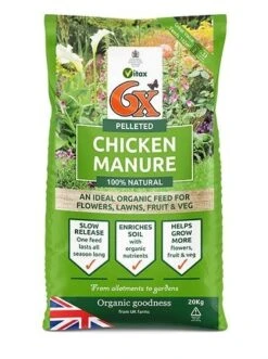 6X Pelleted Chicken Manure Fertiliser 20kg Bag