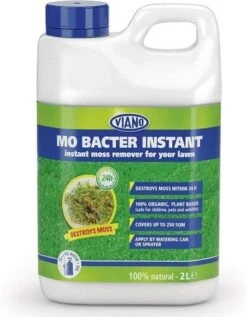Mo Bacter Instant Liquid Fertiliser For Lawns With Moss (RHS Endorsed) 2lt