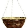 Black Rattan Hanging Basket Round 12" -Garden Care Shop 397 500 5f4675 wicbk