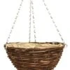 Black Rattan Hanging Basket Round 18" -Garden Care Shop 398 500 5f4675 wicbo