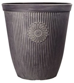 Premium Planter Somerville Tall 16" - Chocolate Slate Effect