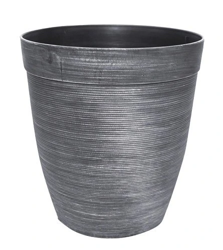 Helix Planter Tall Round 30cm Silver Effect 3 Helix Planter Tall Round 30cm Silver Effect