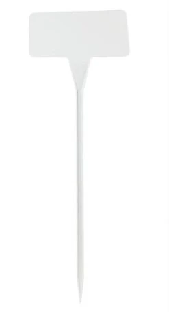 53cm White Angled Head Plant Labels X 10