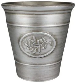 Olive Planter 30cm - Silver Effect