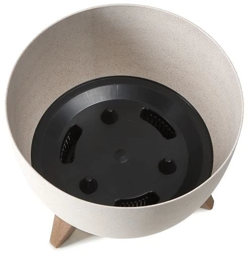 Roma ECO Bowl Planter On Legs 40cm - Natural Wood Effect 4 Roma ECO Bowl Planter On Legs 40cm - Natural Wood Effect - Image 2