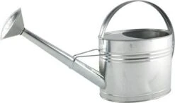 Metal Oval Watering Can With Rose And Multi Handle 5lt
