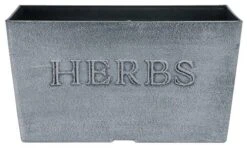Herbs Window Box 11" - Vintage Tin Effect