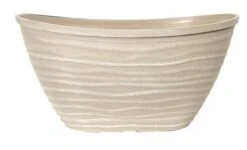 Dune Planter Oval With Rim 51cm Powdered Warm Grey Effect