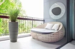 Passa Planter Tall - Taupe Effect -Garden Care Shop 500 332 5f4675 passa lifestyle street furniture lamela tall 1