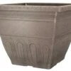Valencia Square Planter 12" - Faux Leather Effect -Garden Care Shop 500 343 5f4675 ctvpsqfl
