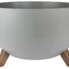 Roma ECO Bowl Planter On Legs 47cm - Grey -Garden Care Shop 500 351 5f4675 eco wood planter legs feet grey 47cm