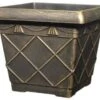 Tuscany Planter Roman Square 31cm Black Bronze Effect -Garden Care Shop 500 372 5f4675 cttlsbb