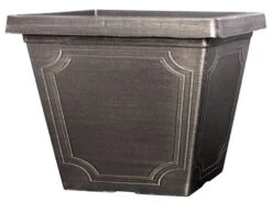 Estate Planter Square 35cm - Brushed Champagne Effect