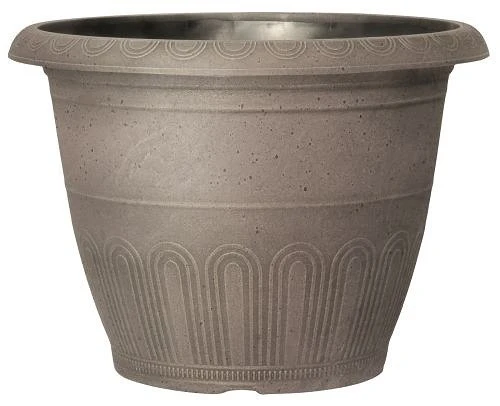 Valencia Round Planter 13" - Faux Leather Effect 3 Valencia Round Planter 13" - Faux Leather Effect