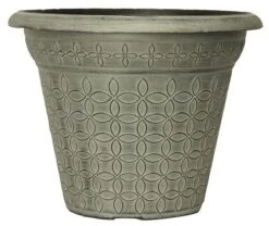 Mod Flora Planter 34cm Vintage Tin Effect