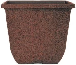 Sadie Square Planter 10" - Clay Rust Effect