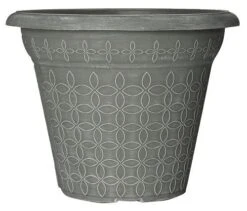 Mod Flora Planter 34cm Powdered Foggy Grey Effect