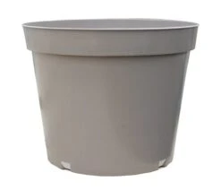 2lt Container Heavyweight Taupe Recyclable Round Plastic Pots X 10