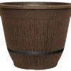 Cask Planter Bell With Band 35cm Chestnut Effect -Garden Care Shop 500 431 5f4675 ctck14tcb