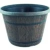 Cask Planter With Band 41cm Chestnut Effect -Garden Care Shop 500 431 5f4675 ctck16cb