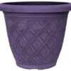 Woven Blossom Planter 41cm Brushed Wood Effect Violet -Garden Care Shop 500 433 5f4675 ctbp16bwv