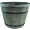 Cask Planter With Band 41cm Driftwood Effect -Garden Care Shop 500 433 5f4675 ctck16db