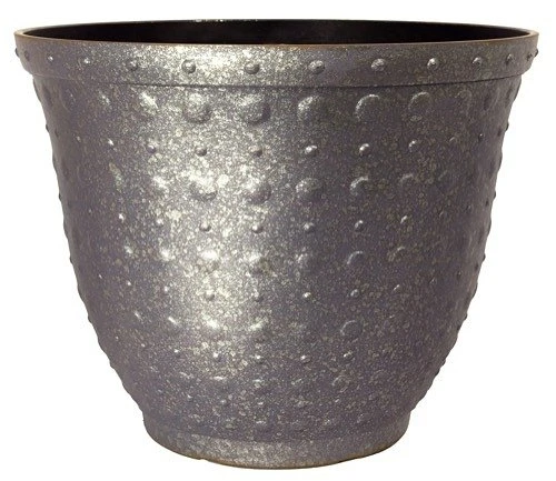 Hobnail Planter 33cm Faux Concrete Effect 3 Hobnail Planter 33cm Faux Concrete Effect