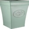 Olive Planter Tall Square 40cm - Green -Garden Care Shop 500 434 5f4675 olive green square planter flowerpot pot