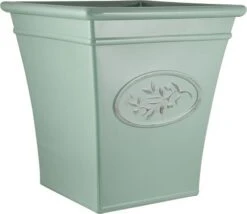 Olive Planter Tall Square 40cm - Green