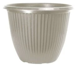 Russel Planter 12" - Beige Grey