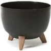 Roma Bowl Planter On Legs 29cm - Black 1 Roma Bowl Planter On Legs 29cm - Black -Garden Care Shop 500 481 5f4675 roma legs feet bulb planter 29cm black