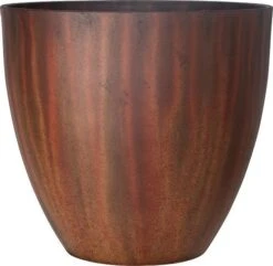 Natural Planter 23cm - Burnt Wood Effect