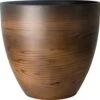 Natural Planter 23cm - Grained Wood Effect -Garden Care Shop 500 496 5f4675 planter pot container wood wooden natural grain