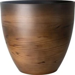 Natural Planter 23cm - Grained Wood Effect