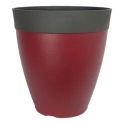 Gala Planter 14" - Burgundy Stone Effect