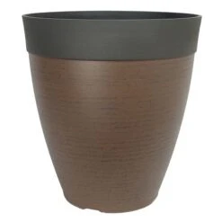 Gala Planter 14" - Walnut Stone Effect