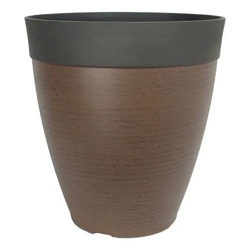 Gala Planter 14" - Walnut Stone Effect 3 Gala Planter 14" - Walnut Stone Effect