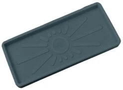 Idra Rectangular Saucer 80cm - Anthracite